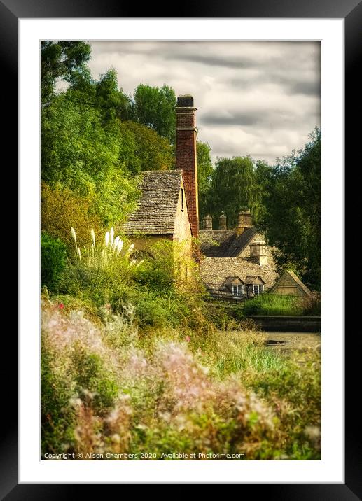Lower Slaughter Mill Framed Mounted Print by Alison Chambers