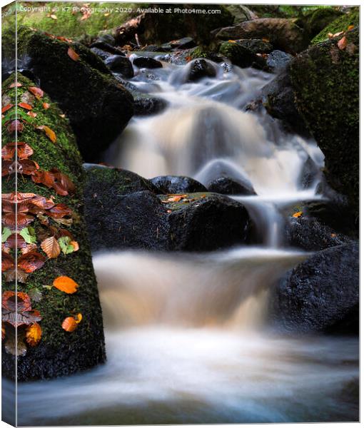 Unleashing the Beauty of Wyming Brook Canvas Print by K7 Photography