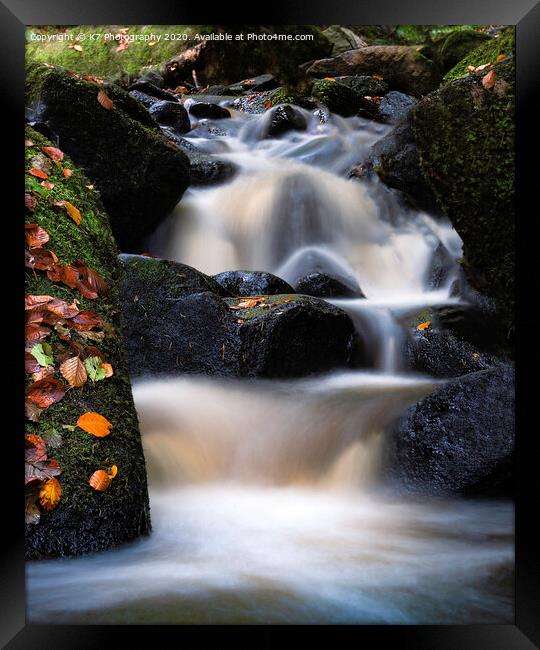 Unleashing the Beauty of Wyming Brook Framed Print by K7 Photography