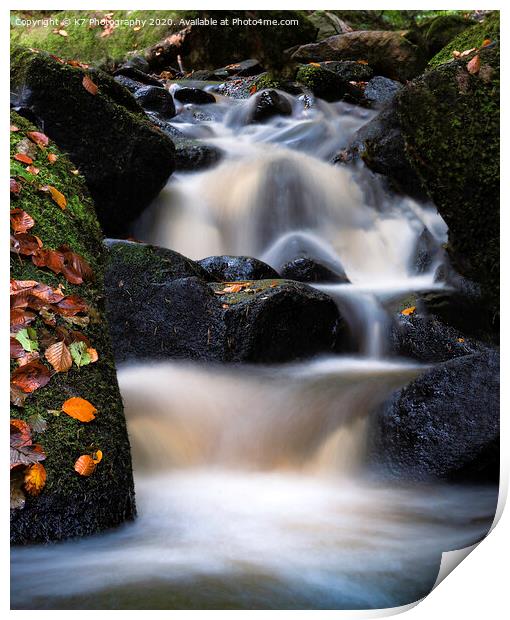 Unleashing the Beauty of Wyming Brook Print by K7 Photography
