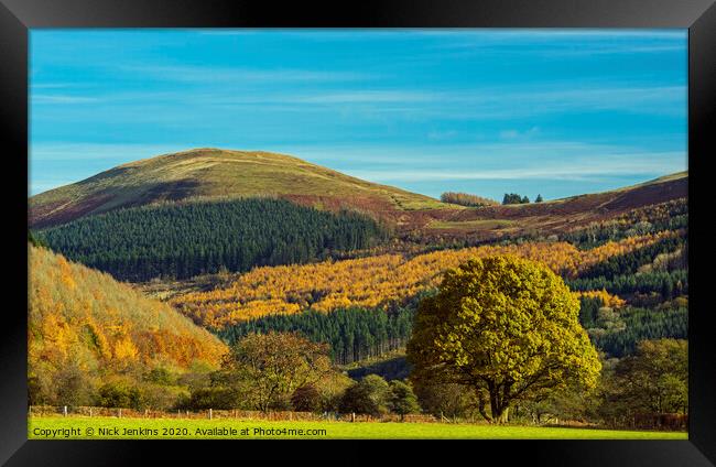 Tor y Foel from the Talybont Valley Brecon Beacons Framed Print by Nick Jenkins