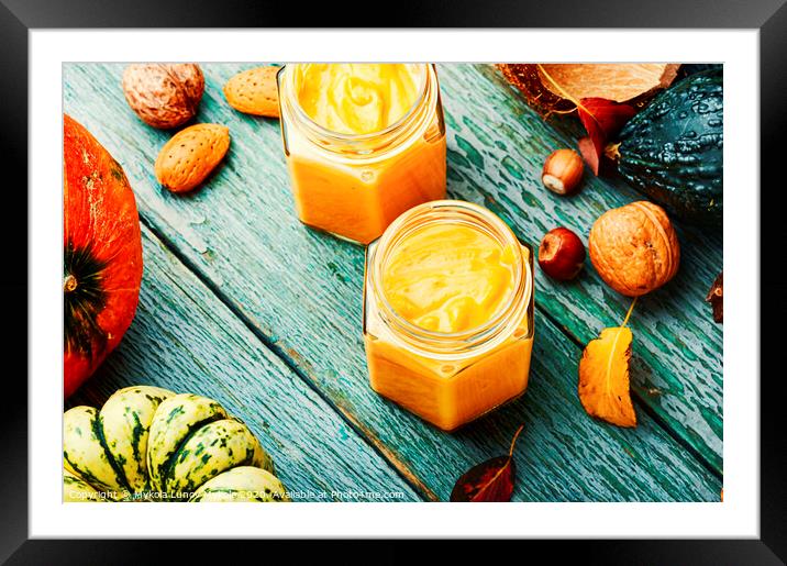 Delicious pumpkin smoothie Framed Mounted Print by Mykola Lunov Mykola
