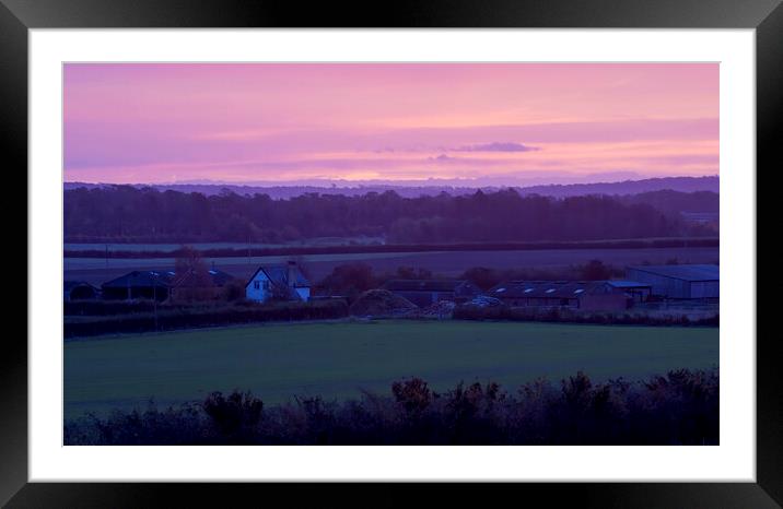 View from Devil's dyke Framed Mounted Print by Kelly Bailey