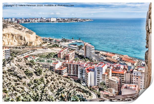 Alicante View Print by Valerie Paterson