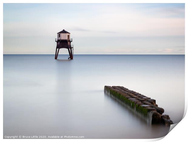 Serenity at the Dovercourt Lighthouse Print by Bruce Little