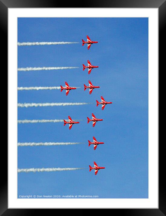 Thrilling Aerobatic Display Framed Mounted Print by Don Nealon