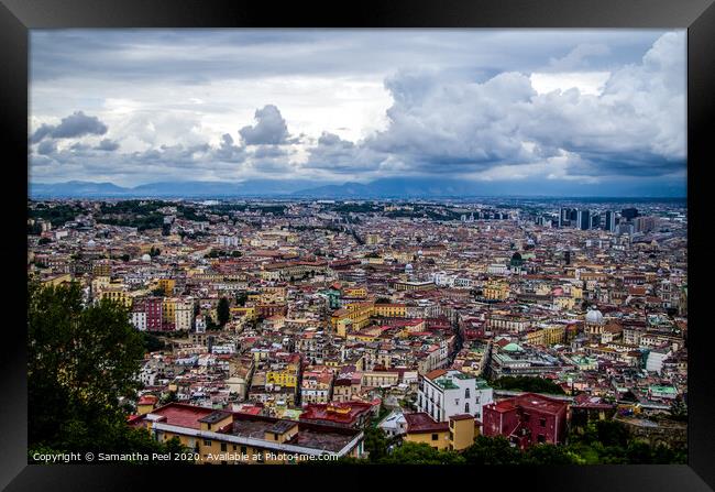 City of Naples Framed Print by Samantha Peel