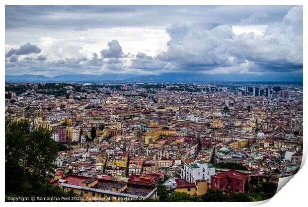 City of Naples Print by Samantha Peel
