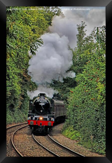  The Scarborough Spa Express  Framed Print by Colin Williams Photography