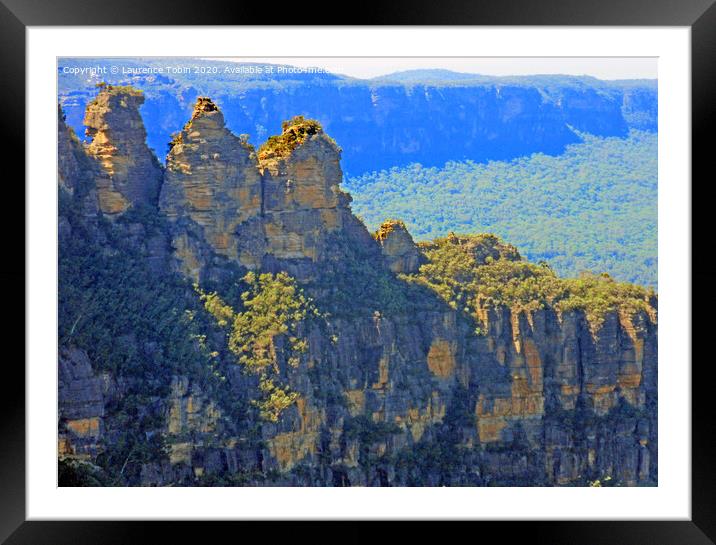 The Blue Mountains. Sydney, New South Wales Framed Mounted Print by Laurence Tobin