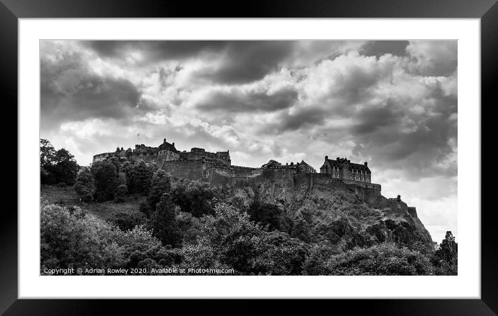 Edinburgh Castle Framed Mounted Print by Adrian Rowley