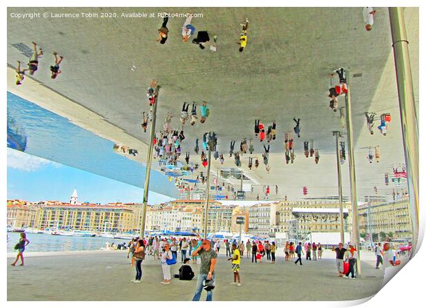 Mirror Ceiling. Marseilles, France. Print by Laurence Tobin