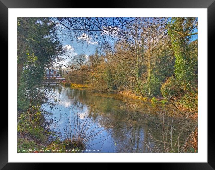Sherbourne pond Framed Mounted Print by Steve Hughes