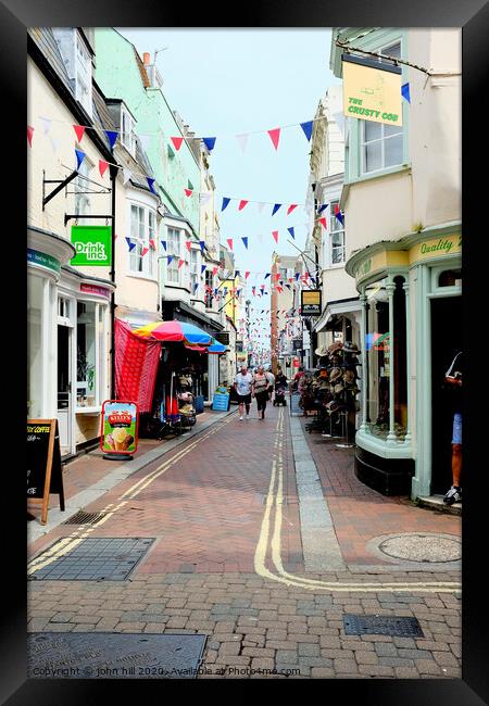 St. Alban street at Weymouth in Dorset. Framed Print by john hill