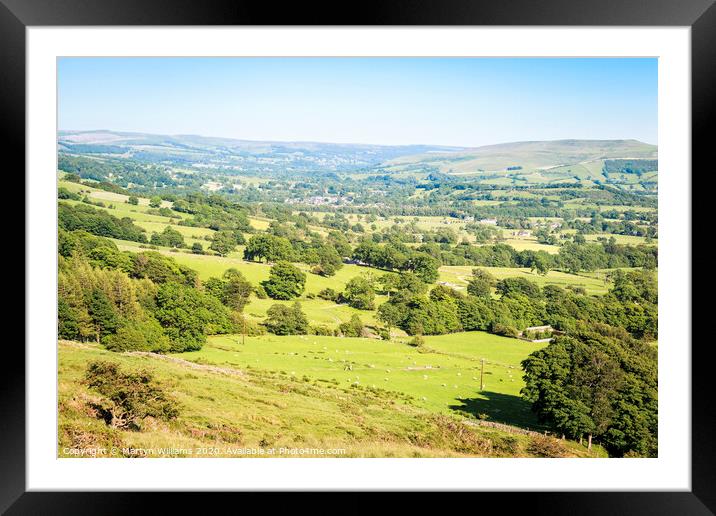 Hope Valley, Derbyshire Framed Mounted Print by Martyn Williams