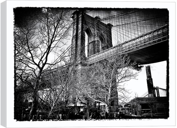 Brooklyn Bridge Canvas Print by peter tachauer