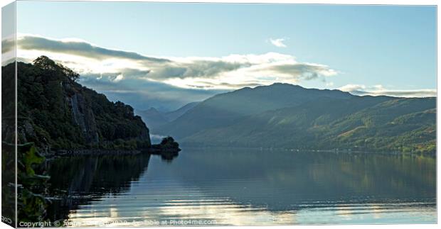 Loch Duich early morning Canvas Print by Jenny Hibbert