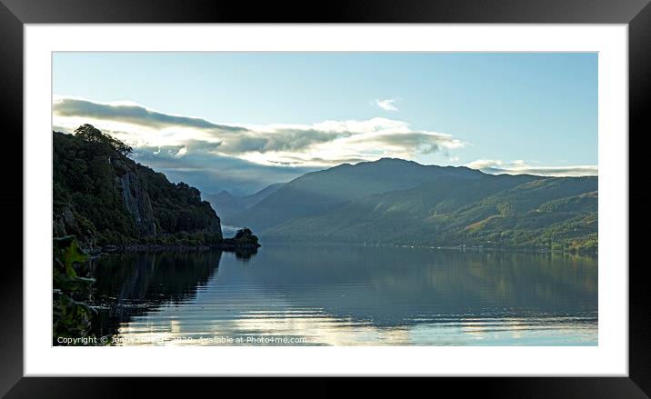 Loch Duich early morning Framed Mounted Print by Jenny Hibbert