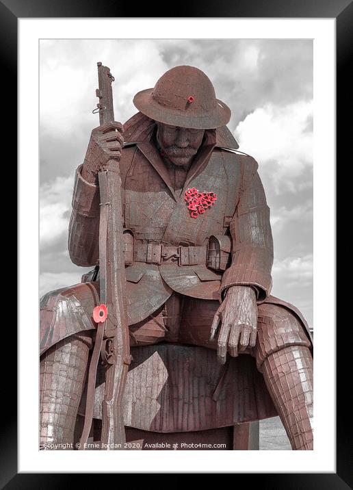 Seaham soldier Framed Mounted Print by Ernie Jordan