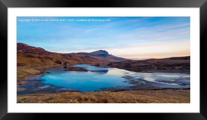 The Old Man Of Storr Scotland Framed Mounted Print by Phil Durkin DPAGB BPE4
