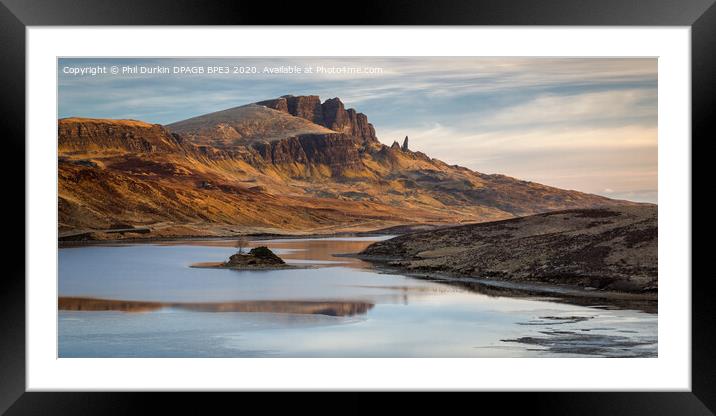 The Old Man Of Storr Framed Mounted Print by Phil Durkin DPAGB BPE4