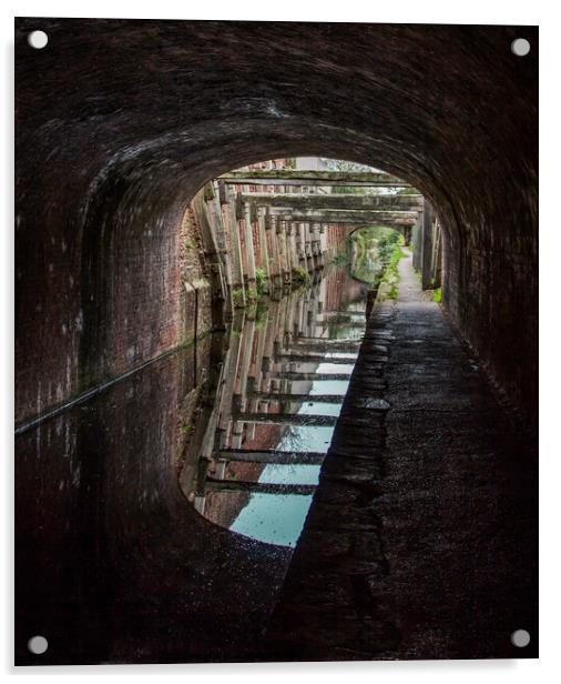 Bridgewater Canal Tunnel Acrylic by David Buckland