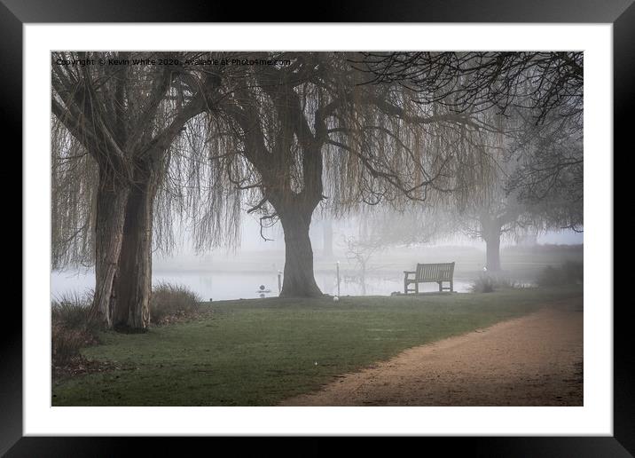 Cold misty morning Framed Mounted Print by Kevin White