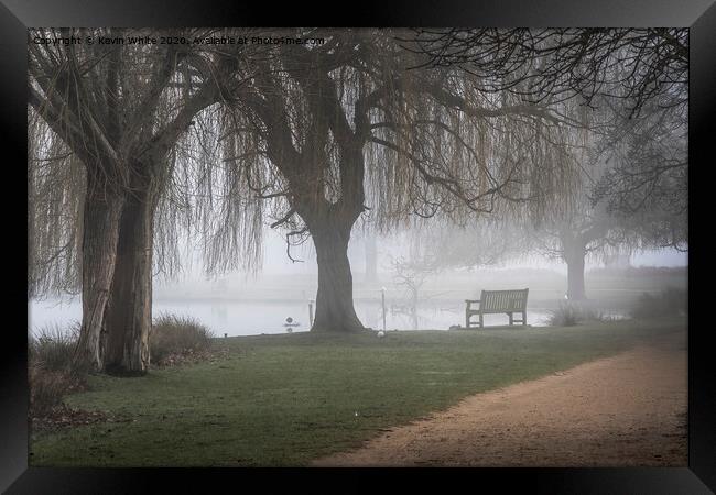 Cold misty morning Framed Print by Kevin White