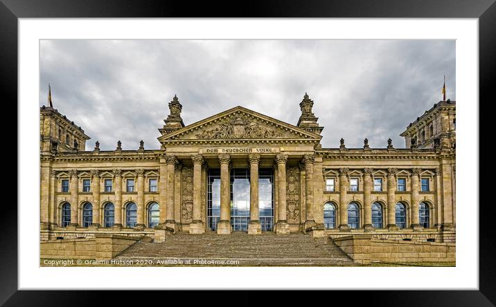 Berlin Parliament Building Framed Mounted Print by Graeme Hutson