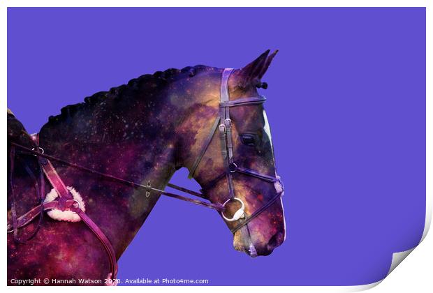 Horse Space Nebula Print by Hannah Watson