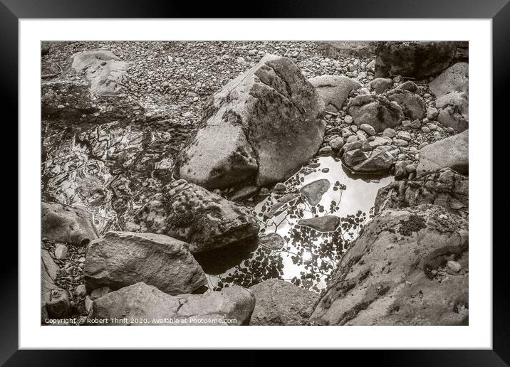 Rockpool at Aira Force Framed Mounted Print by Robert Thrift