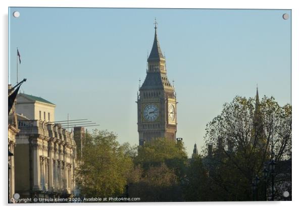Big Ben  at 15:10 Acrylic by Ursula Keene