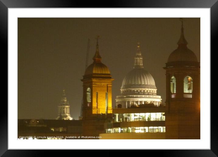 Domes of London  Framed Mounted Print by Ursula Keene