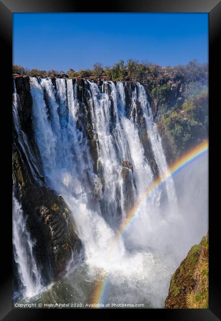 Victoria Falls, Africa Framed Print by Mehul Patel