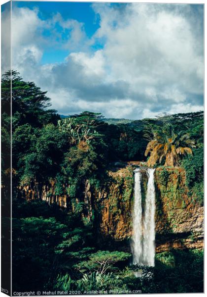 Chamarel Waterfalls, Black River Gorges National Park, Chamarel, Mauritius Canvas Print by Mehul Patel
