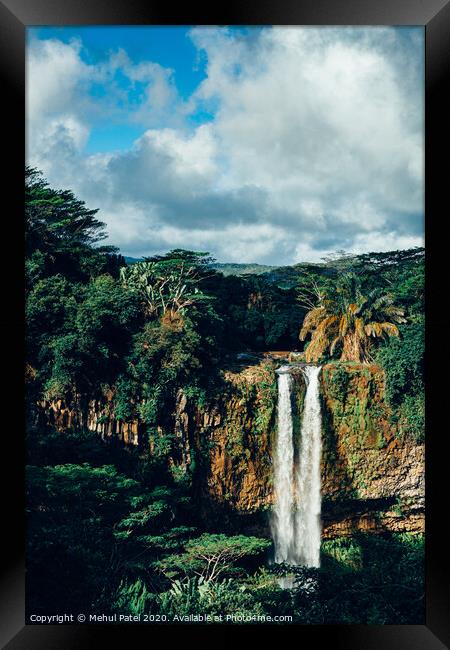Chamarel Waterfalls, Black River Gorges National Park, Chamarel, Mauritius Framed Print by Mehul Patel