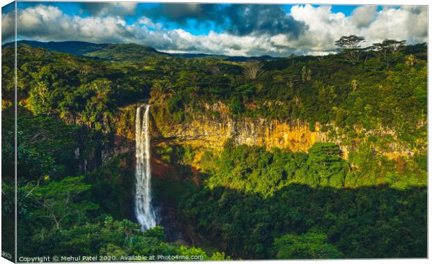 Chamarel Waterfalls, Black River Gorges National Park, Chamarel, Mauritius Canvas Print by Mehul Patel