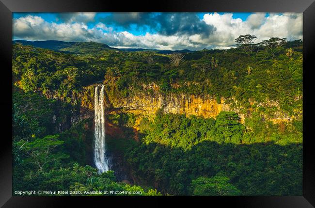 Chamarel Waterfalls, Black River Gorges National Park, Chamarel, Mauritius Framed Print by Mehul Patel