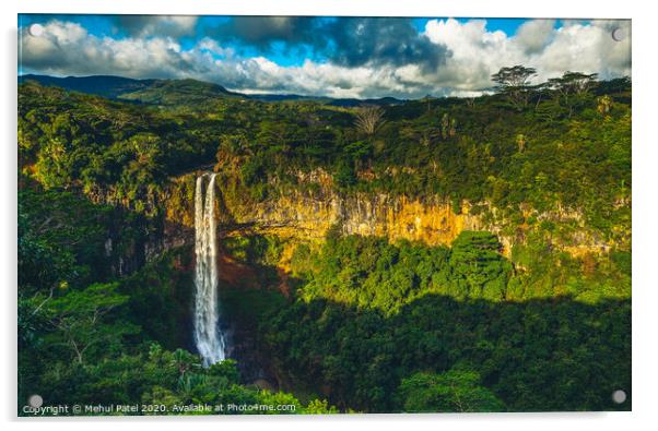 Chamarel Waterfalls, Black River Gorges National Park, Chamarel, Mauritius Acrylic by Mehul Patel