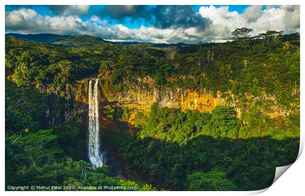 Chamarel Waterfalls, Black River Gorges National Park, Chamarel, Mauritius Print by Mehul Patel