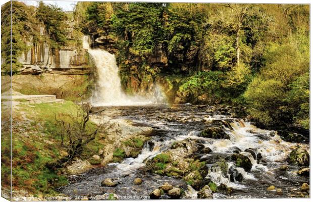 Thornton Force Waterfall Ingleton Yorkshire Dales Canvas Print by Diana Mower
