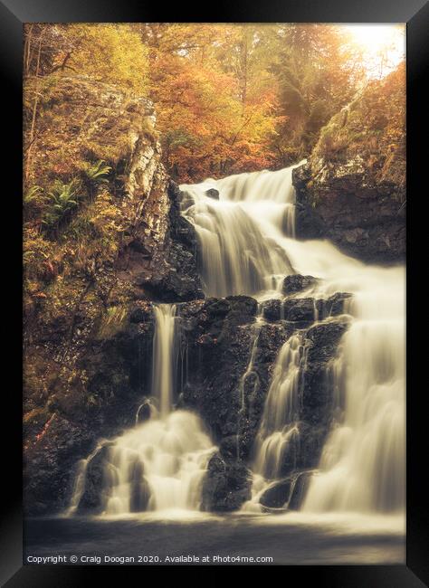 Reekie Linn Waterfall Framed Print by Craig Doogan