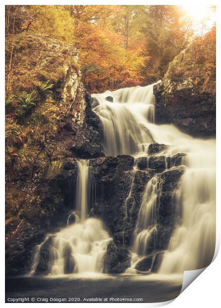 Reekie Linn Waterfall Print by Craig Doogan