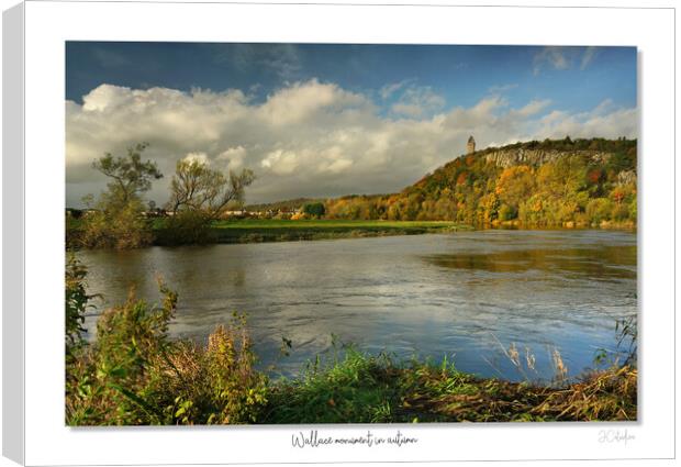 Wallace monument in autumn Canvas Print by JC studios LRPS ARPS