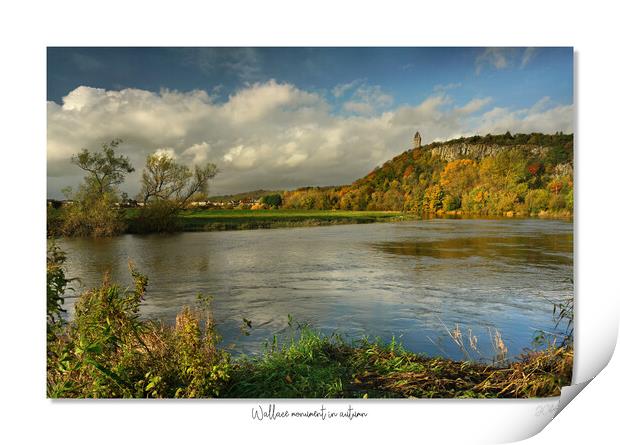 Wallace monument in autumn Print by JC studios LRPS ARPS