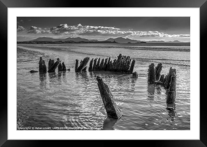 Wreck of the Athena, Llanddwyn, Anglesey Framed Mounted Print by Peter Lovatt  LRPS