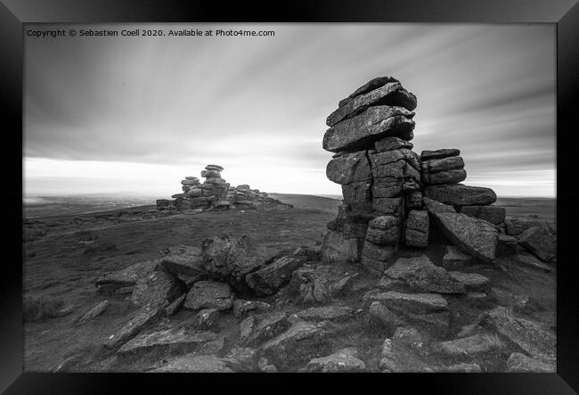 Great Staple Tor Dartmoor Framed Print by Sebastien Coell