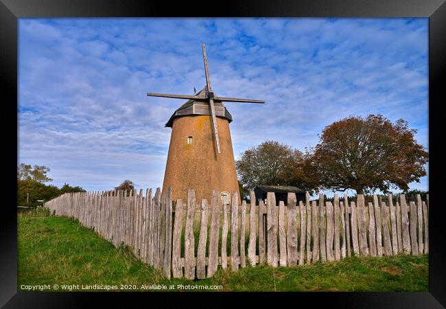 Bembridge Windmill Isle Of Wight Framed Print by Wight Landscapes