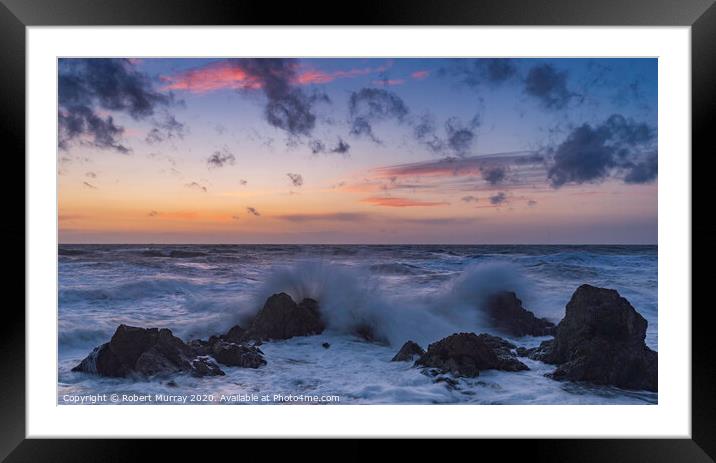 The Wild Sea Framed Mounted Print by Robert Murray