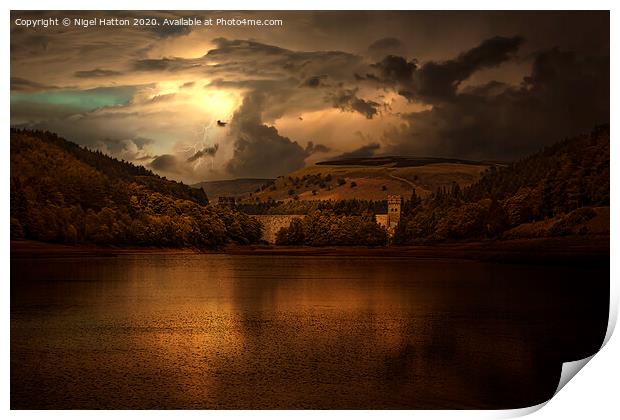 Storm Over Howden Print by Nigel Hatton